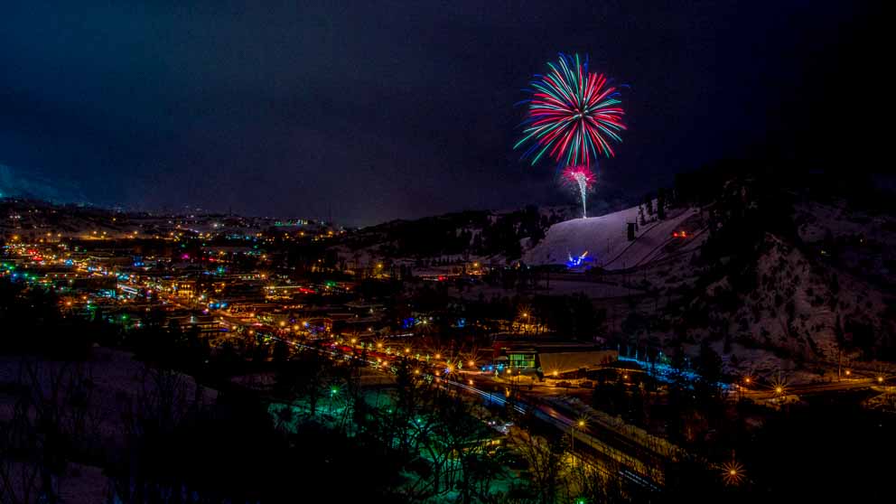 Fireworks of Steamboat Springs Winter Carnival by Mark Ruckman